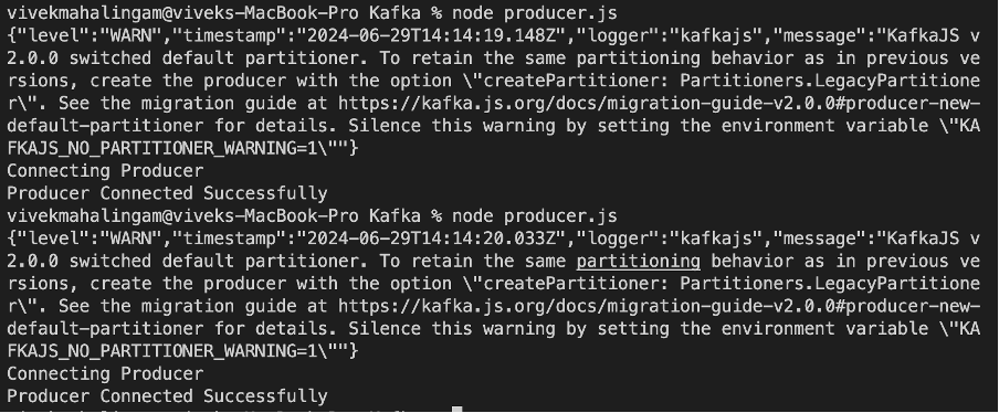 Running producer.js File for Apache Kafka with ikalamtech.com