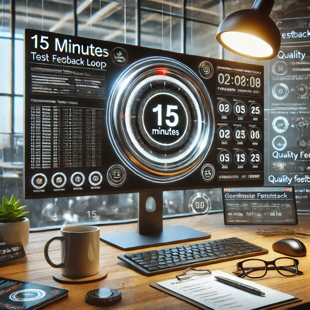 15 minutes feedback loop in software testing